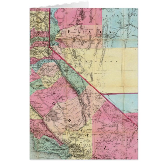 Bancroft's Map of California, Nevada (Vorne)