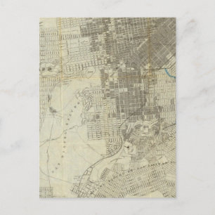 Bancrofts Offizielle Stadtkarte von San Francisco Postkarte