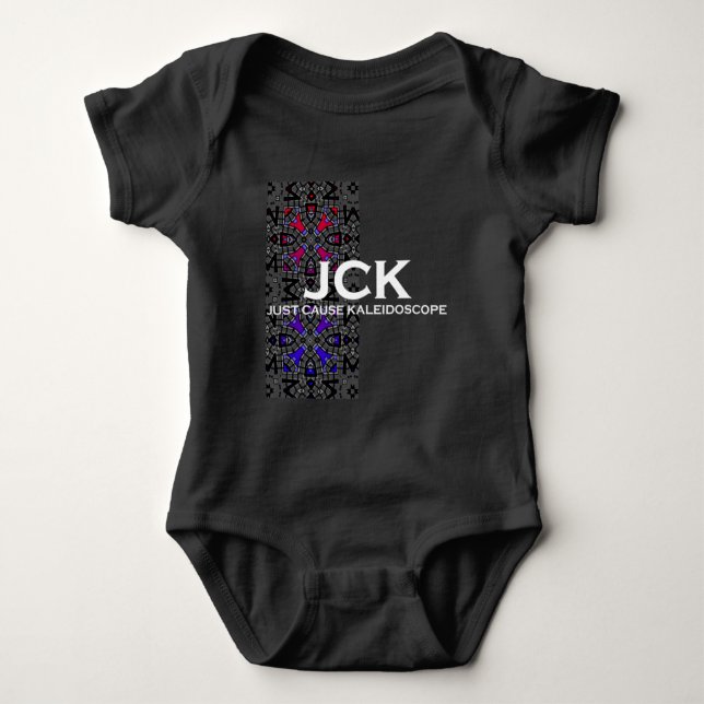 Band 13 Kaleidoskop Art 12 Baby Strampler (Vorderseite)