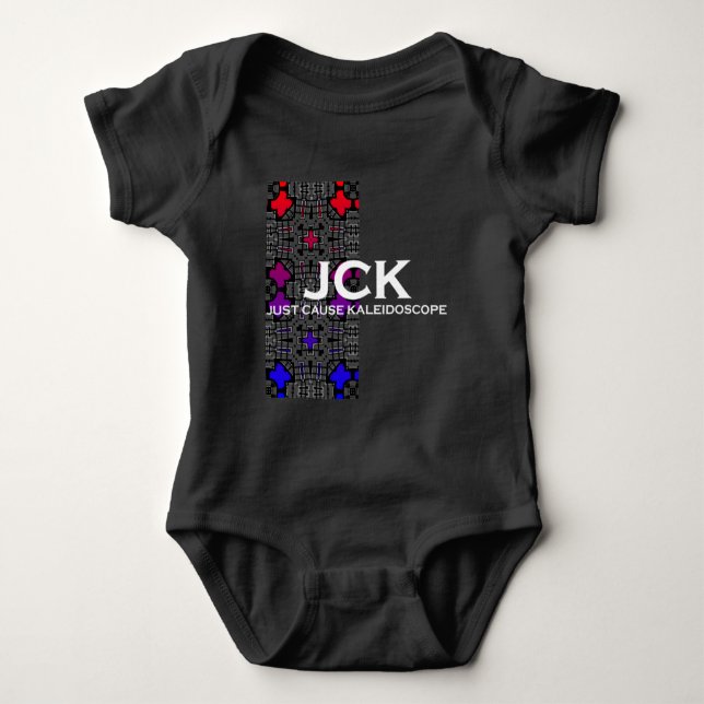 Band 13 Kaleidoskop Art 1 Baby Strampler (Vorderseite)