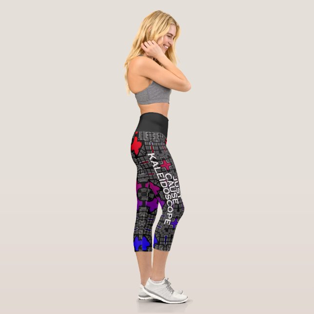 Band 13 Kaleidoskop Art 1 Capri Leggings (Rechts)