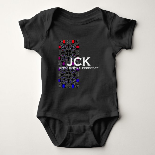Band 13 Kaleidoskop Art 5 Baby Strampler (Vorderseite)
