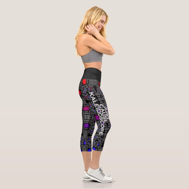 Band 13 Kaleidoskop Art 5 Capri Leggings (Rechts)