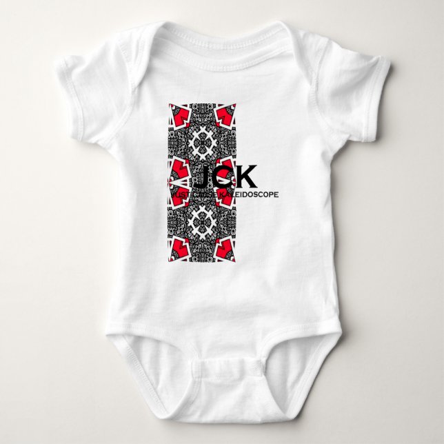 Band 16 Kaleidoskop Art 8 Baby Strampler (Vorderseite)