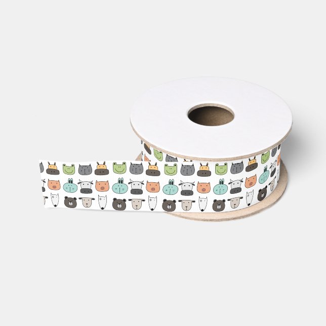 Band 1,5" Breite - Tierfassungen Ripsband (Spule)