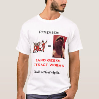 BAND-AUSSENSEITER ZIEHEN WÜRMER AN T-Shirt