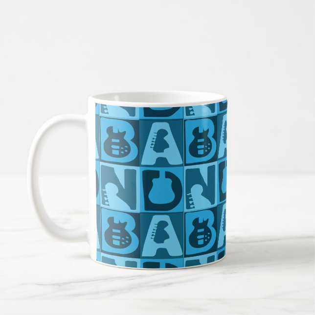 Band Blauer Kaffeetasse (Links)