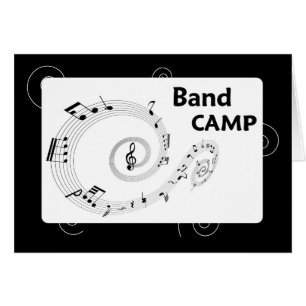 Band Camp, Schwarz-Weiß-Musiknoten