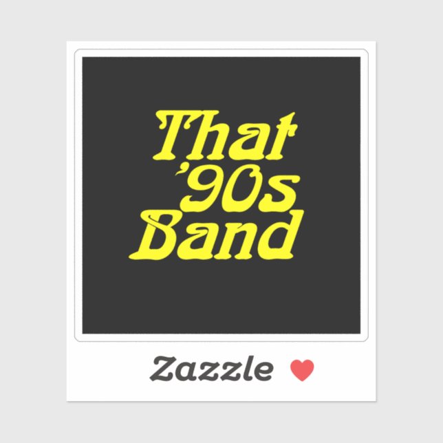 Band der 90er Jahre - Klassisches Logo Aufkleber (Blatt)