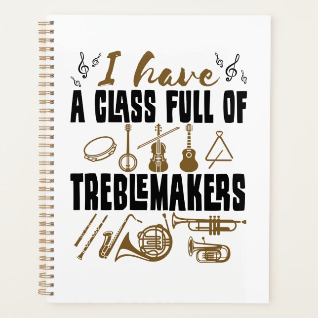 Band Director Teacher Class Full of Treblemakers Planer (Vorderseite)