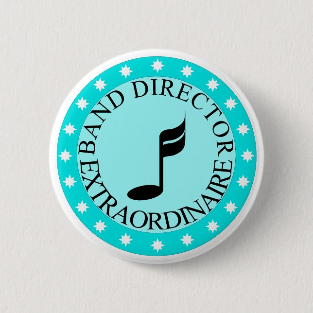 Band-Direktor Extraordinaire Gift Button (Vorderseite)