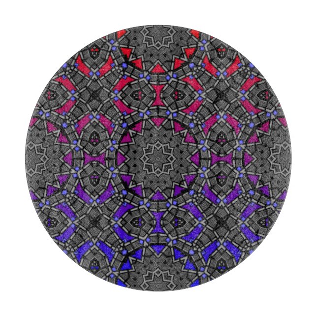 Band dreizehn Kaleidoskop Kunst dreizehn Schneidebrett (Vorderseite)