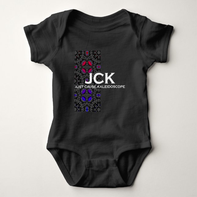Band dreizehn Kaleidoskop Kunst sechzehn Baby Strampler (Vorderseite)