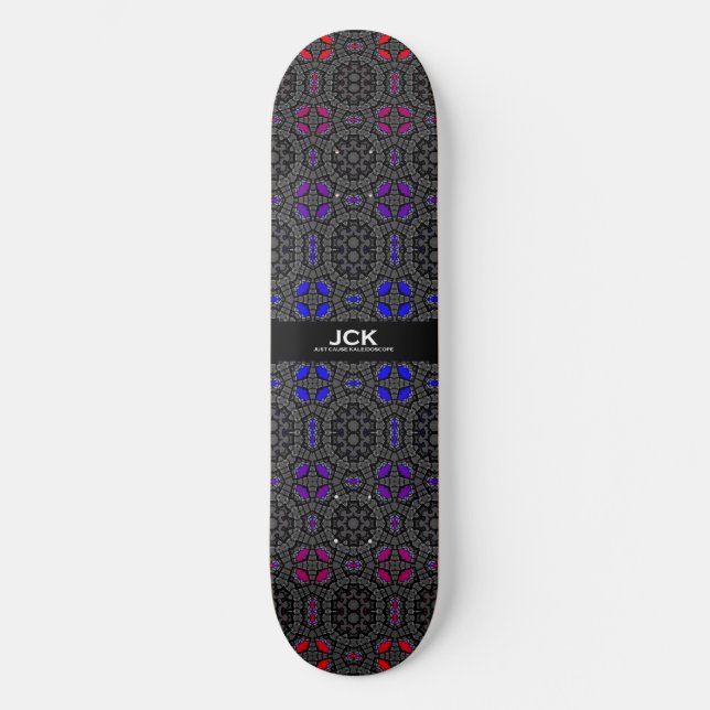 Band dreizehn Kaleidoskop Kunst sechzehn Skateboard (Vorderseite)