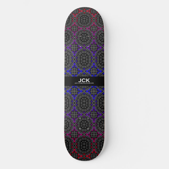 Band dreizehn Kaleidoskop Kunst siebzehn Skateboard (Vorderseite)