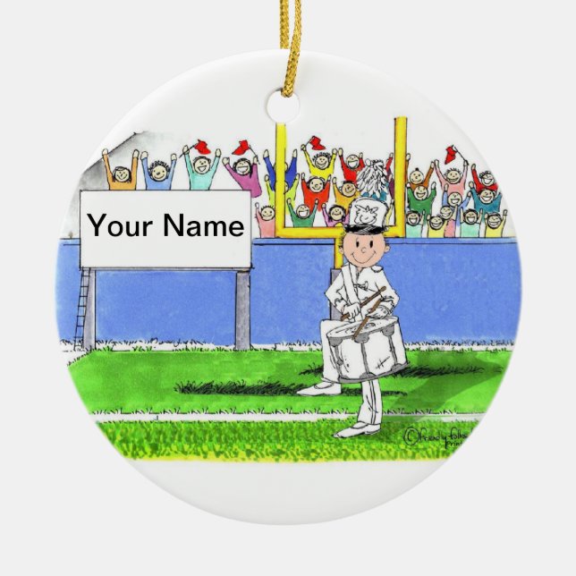 Band, Drum Snare - Männlich Keramikornament (Vorne)