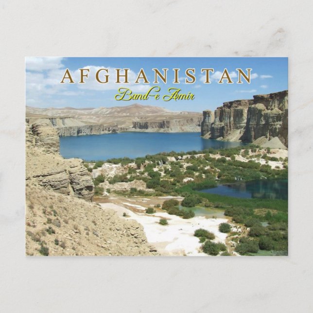 Band-e Amir, Afghanistan Postkarte (Vorderseite)