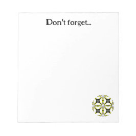 Band eins Kaleidoskop Art 6 Notizblock