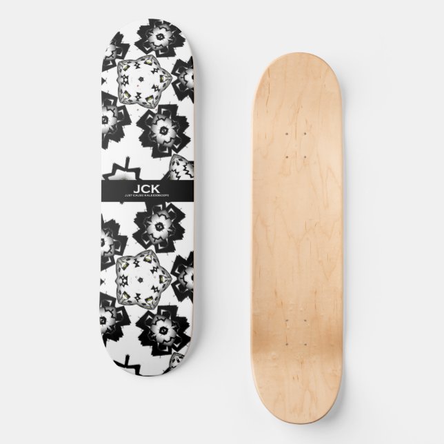 Band eins Kaleidoskop Art 6 Skateboard (Vorderseite)