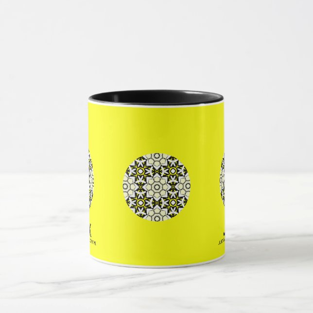 Band eins Kaleidoskop Art 8 Tasse (Zentrum)
