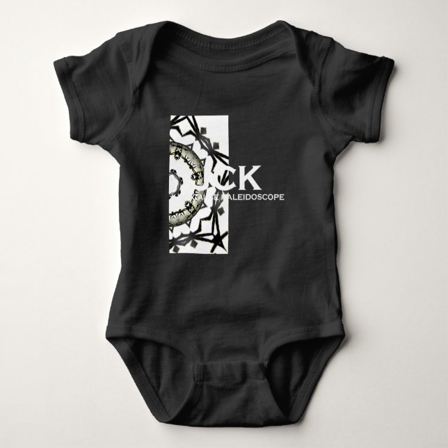 Band eins Kaleidoskop Art zwei Baby Strampler (Vorderseite)