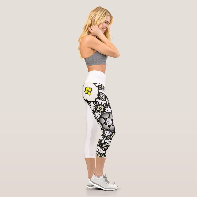 Band eins Kaleidoskop Art zwei Capri Leggings (Rechts)