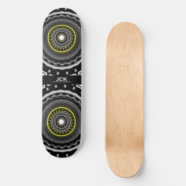 Band eins Kaleidoskop Kunst 10 Skateboard (Vorderseite)