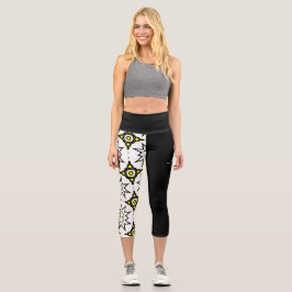 Band eins Kaleidoskop Kunst achtzehn Capri Leggings