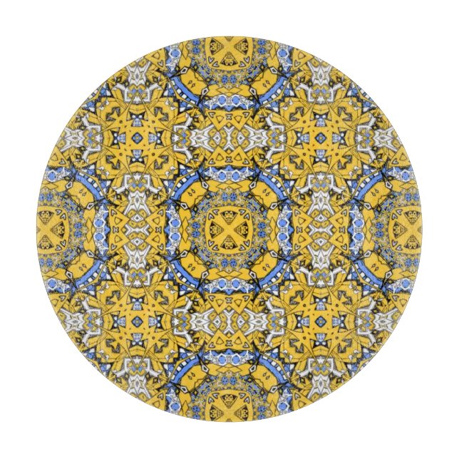Band elf Kaleidoskop Art 3 Schneidebrett (Vorderseite)