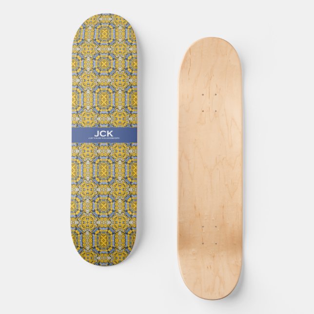 Band elf Kaleidoskop Art 5 Skateboard (Vorderseite)