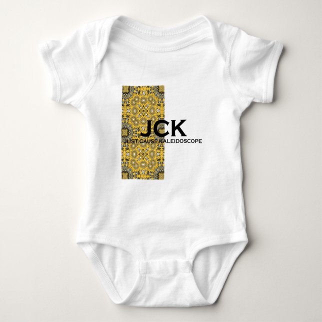 Band elf Kaleidoskop Art 8 Baby Strampler (Vorderseite)