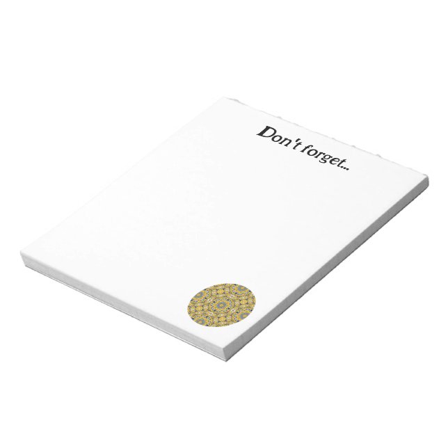 Band elf Kaleidoskop Art 8 Notizblock (Rotiert)