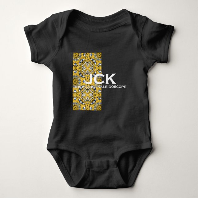 Band elf Kaleidoskop Art elf Baby Strampler (Vorderseite)