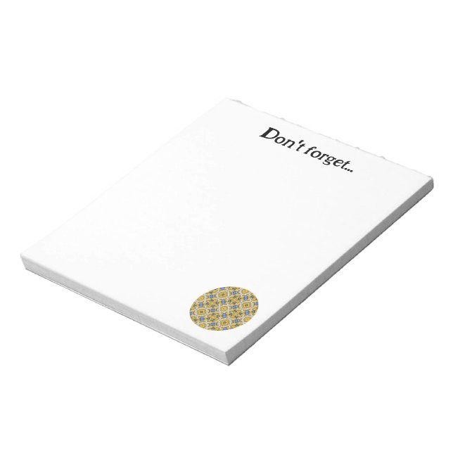 Band elf Kaleidoskop Art neun Notizblock (Rotiert)