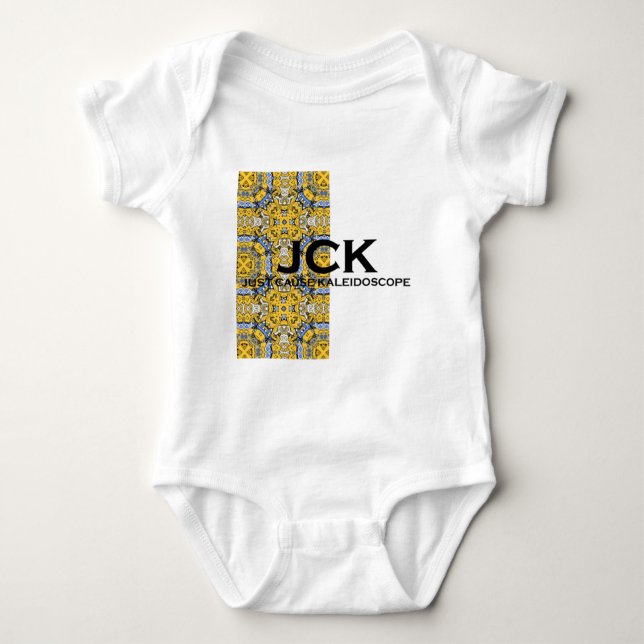 Band elf Kaleidoskop Art sechs Baby Strampler (Vorderseite)