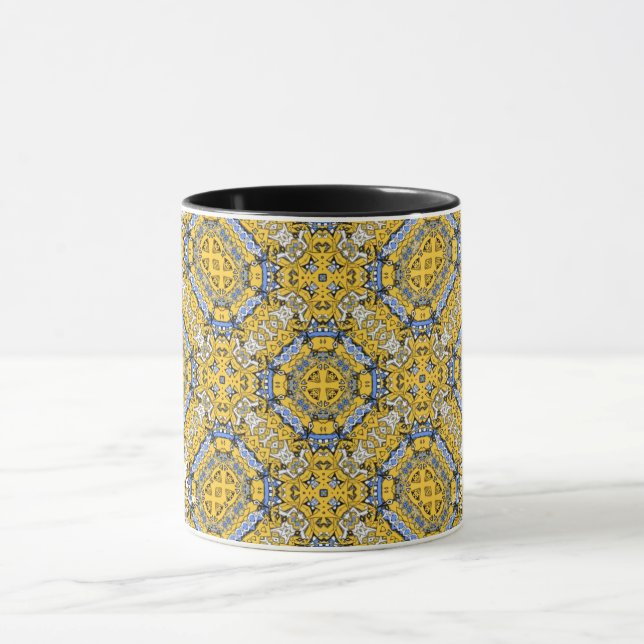 Band elf Kaleidoskop Art sechs Tasse (Zentrum)
