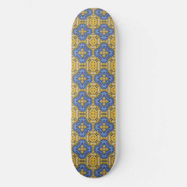 Band elf Kaleidoskop Art vierundzwanzig Skateboard (Vorderseite)