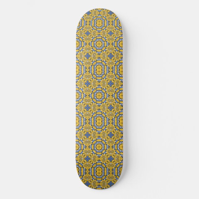Band elf Kaleidoskop Art zwanzig Skateboard (Vorderseite)