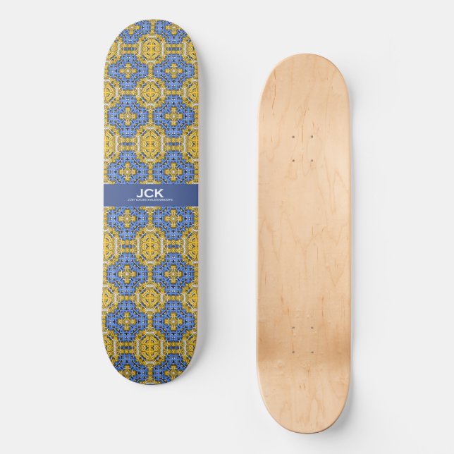 Band elf Kaleidoskop-Kunst dreiundzwanzig Skateboard (Vorderseite)