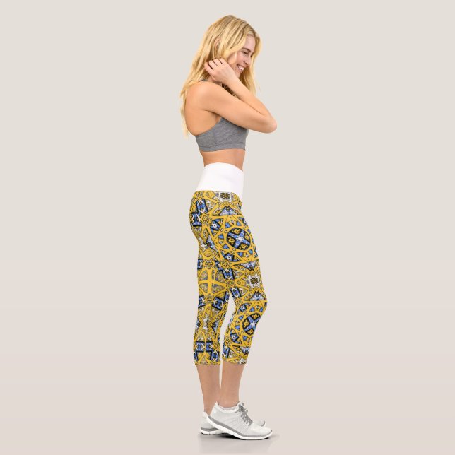 Band elf Kaleidoskop Kunst dreizehn Capri Leggings (Rechts)