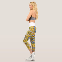 Band elf Kaleidoskop-Kunst einundzwanzig Capri Leggings
