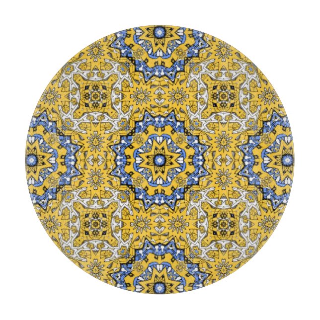 Band elf Kaleidoskop-Kunst einundzwanzig Schneidebrett (Vorderseite)