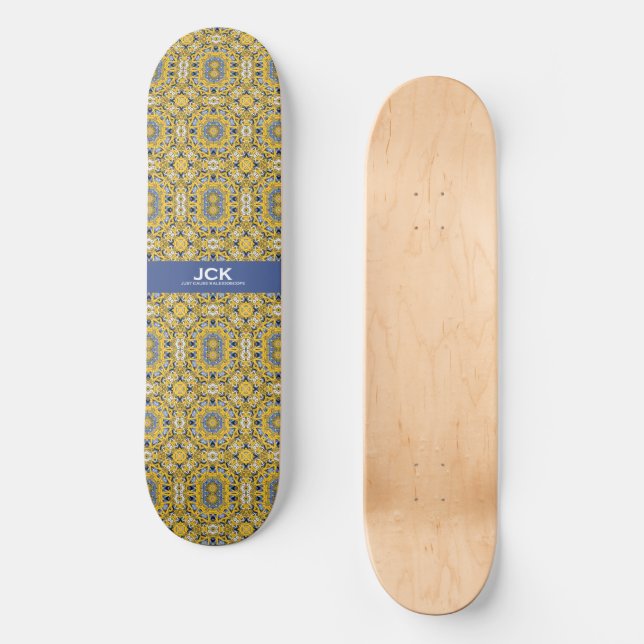 Band elf Kaleidoskop-Kunst fünfzehn Skateboard (Vorderseite)