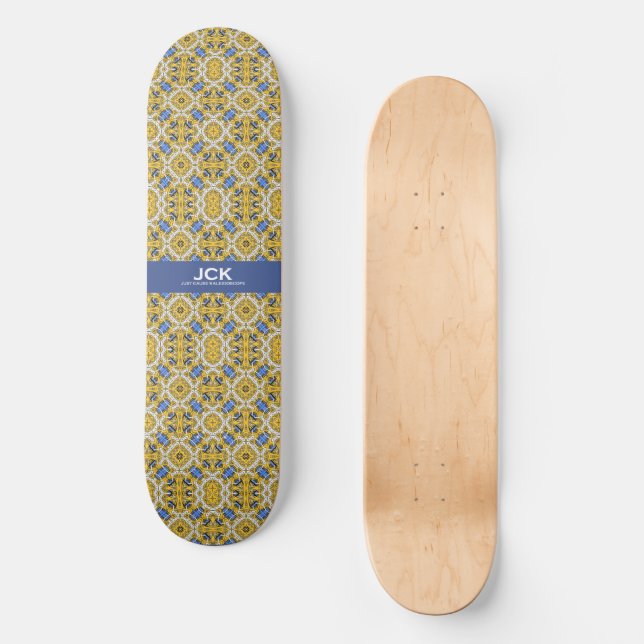 Band elf Kaleidoskop-Kunst siebzehn Skateboard (Vorderseite)