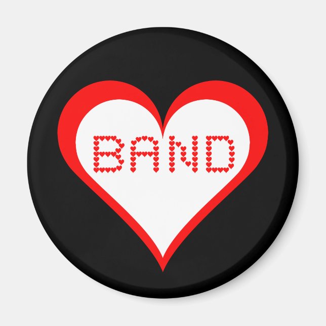 Band Hearts Magnet (Vorne)
