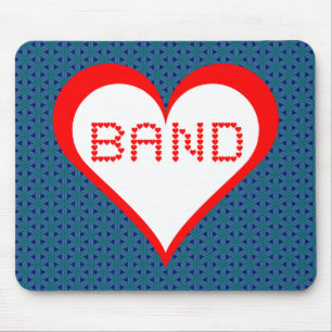 Band Hearts Mousepad