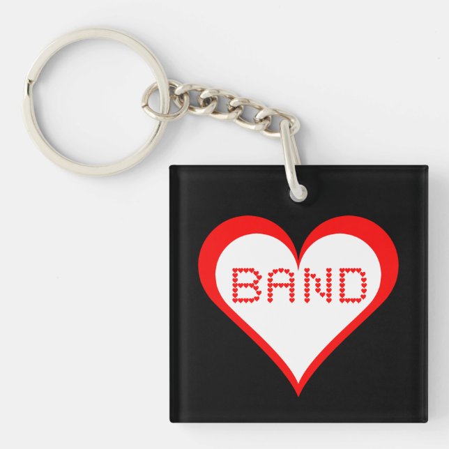 Band Hearts Schlüsselanhänger (Vorderseite)