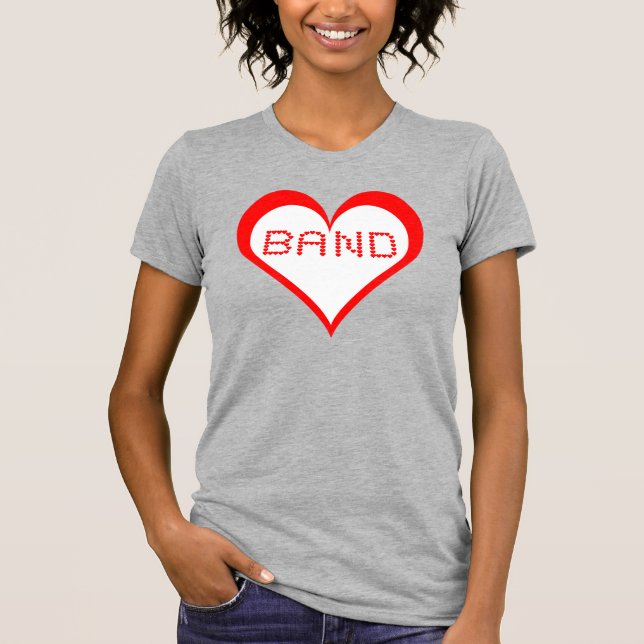 Band Hearts T-Shirt (Vorderseite)