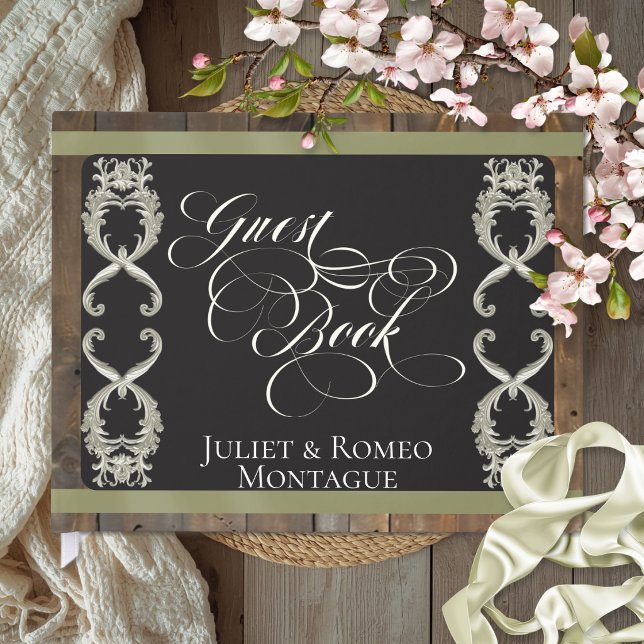 Band & Herz Hochzeit - Salbei Gästebuch (Von Creator hochgeladen)
