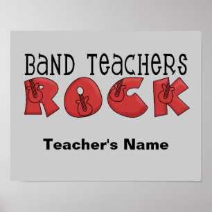 Band-Lehrer - individualisierbares Poster